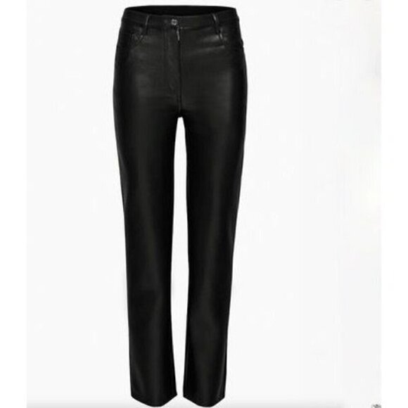 Wilfred Pants - Wilfred The Melina™ Pant High-Waisted Vegan Leather Pants Black Size 4 Tall
